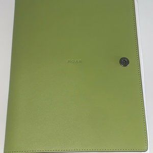 Rare Coach Rexy Green Glove Tan Leather Notebook